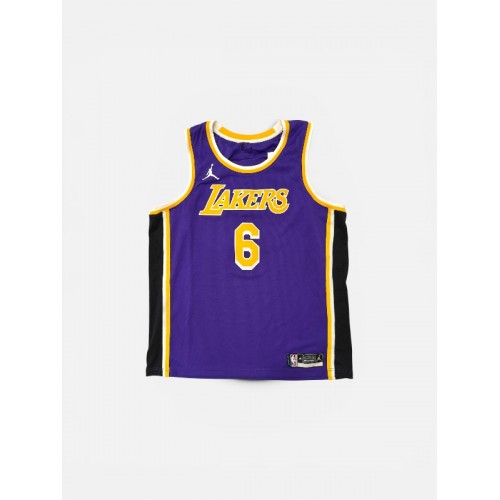 LOS ANGELES LAKERS JAMES 6 JORDAN NBA JERSEY 2XL